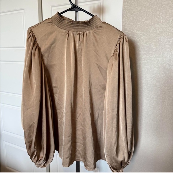 Vince Camuto Tops - Vince Camuto Metallic Gold Blouse